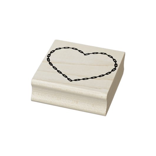 Ketting hart vorm illustratie art stempel (Stempel)