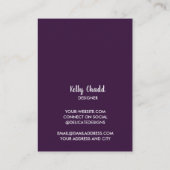 Ketting juwelier display Amethyst Visitekaartje (Achterkant)