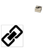 Ketting link silhouet art stempel (Gestempeld)