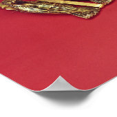 Ketting met vulkaanhanger poster (Hoek)