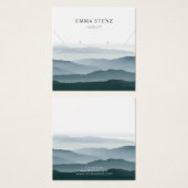Ketting Oorbel Display Kaart · Pastel Mountains (Voorkant /achterkant)