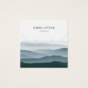 Ketting Oorbel Display Kaart · Pastel Mountains