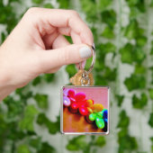 Ketting regenboogvlinder sleutelhanger (Hand)