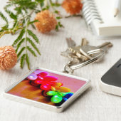 Ketting regenboogvlinder sleutelhanger (Zijkant)