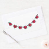 Ketting van Woman Ruby Rechthoekige Sticker (Envelop)