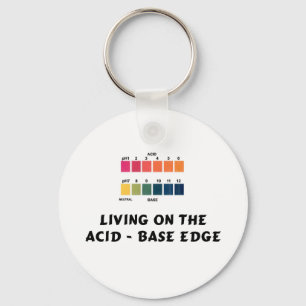 Ketting van zuur/basissleutel sleutelhanger