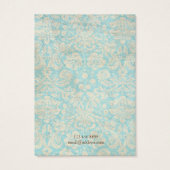 Kettingen sieraden display Kaart · Blauwgroen Dama (Achterkant)