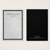 Kettingen sieraden display Kaart · chique leer (Voorkant /achterkant)