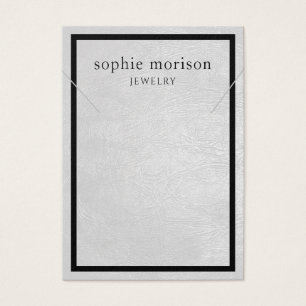 Kettingen sieraden display Kaart · chique leer