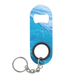 Kettingflesopening blauw water sleutelhanger flessenopener