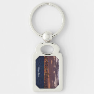 Kettingketting van skyline-metaal uit Chicago Sleutelhanger