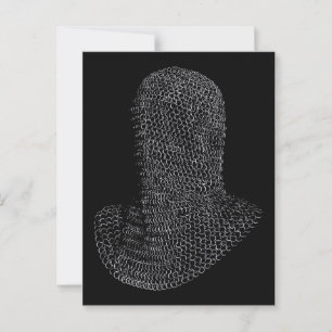 Kettingmail Strijder Kap Briefkaart