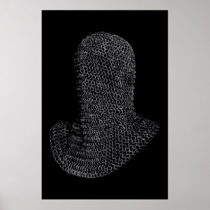 Kettingmail Strijder Kap Poster