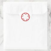kettingring hart sticker (Tas)