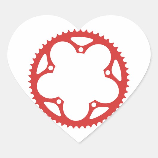kettingring hart sticker (Voorkant)