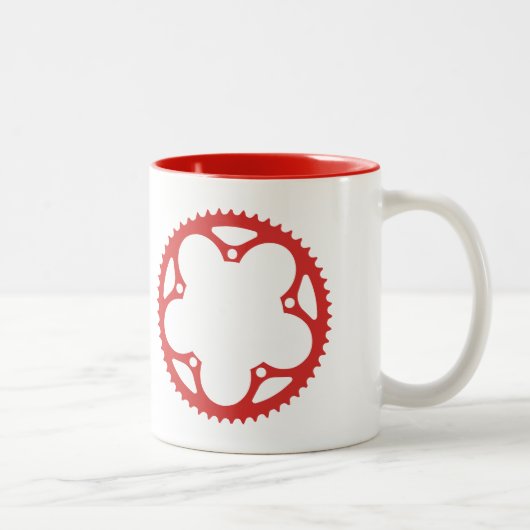 kettingring tweekleurige koffiemok (Rechts)