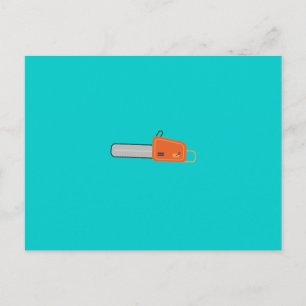 kettingzaag briefkaart