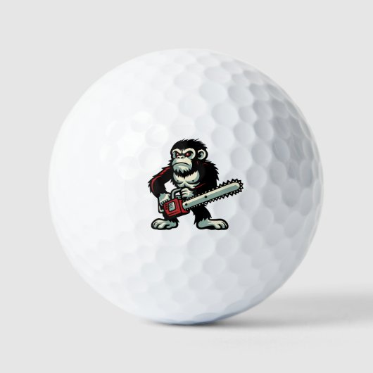 Kettingzaag Chimp Golfballen (Voorkant)