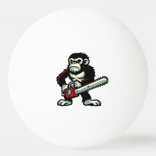 Kettingzaag Chimp Pingpongballen (Voorkant)