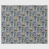 Kettingzaagforel Gevist Cadeaupapier (Vlak)