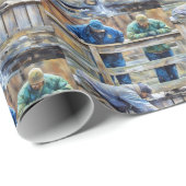 Kettingzaagforel Gevist Cadeaupapier (Rol Hoek)