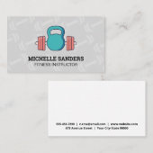 Kettle Bell | Dumbbell Pattern Visitekaartje (Voorkant / Achterkant)