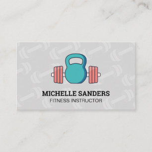 Kettle Bell Dumbbell Pattern Visitekaartje