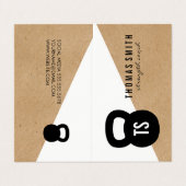 Kettle Bell Personal Trainer Geometric Visitekaartjes (Buitenkant ongevouwen)