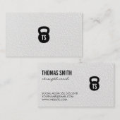 Kettle Bell Personal Trainer Simple Clean Visitekaartje (Voorkant / Achterkant)