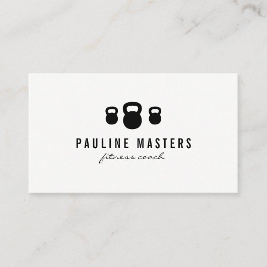 Kettle Bells Fitness Coach Visitekaartje (Voorkant)