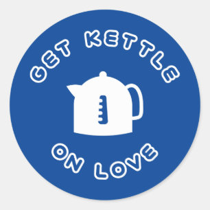 Kettle on Love Ronde Sticker