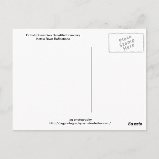 Kettle River Reflections Briefkaart (Achterkant)