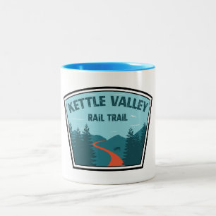 Kettle Valley Rail Trail Brits-Columbia Tweekleurige Koffiemok