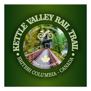 Kettle Valley Rail Trail (fietsen c) Perfect Poster