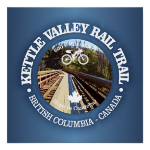 Kettle Valley Rail Trail (fietsen c) Perfect Poster