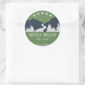 Kettle Valley Rail Trail Verenigd Koninkrijk Ronde Sticker (Tas)