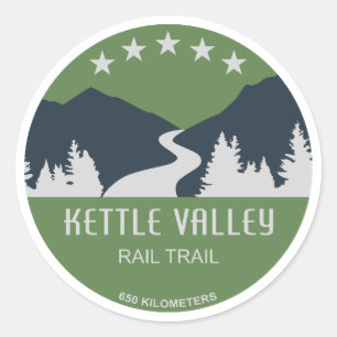 Kettle Valley Rail Trail Verenigd Koninkrijk Ronde Sticker
