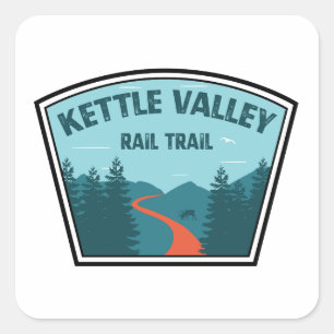 Kettle Valley Rail Trail Verenigd Koninkrijk Vierkante Sticker