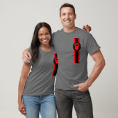 Kettlebell a barré le T-shirt (Unisexe)