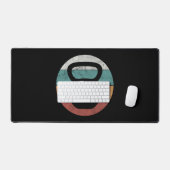 kettlebell aangepast monogram initiaal bureaumat (Keyboard & Muis)