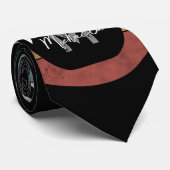 kettlebell aangepast monogram initiaal stropdas (Opgerold)