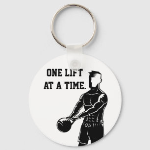 Kettlebell gewichten Workout Fitness Motivatie Sleutelhanger