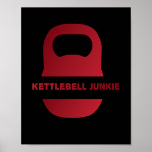 Kettlebell Junkie Fitness Museum Workout Poster