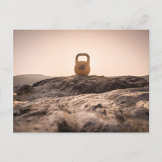 Kettlebell op de top van de hoogste berg van Spanj Briefkaart