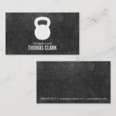 kettlebell | Personal Trainer (leisteen) Visitekaartje (Voorkant / Achterkant)