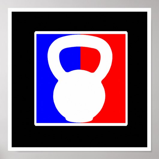 Kettlebell Pro-Logo - "Elite Fitness" - Afdruk Poster (Voorkant)