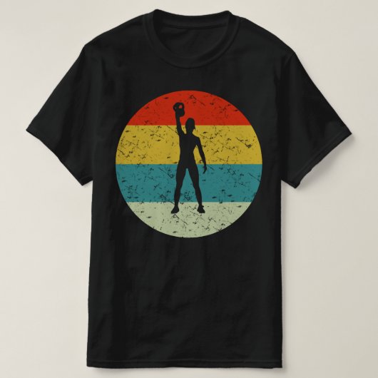 KETTLEBELl retro  silhouette 70s T-shirt (Design voorkant)