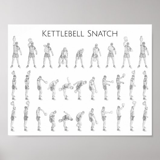 Kettlebell Snatch Poster (Voorkant)