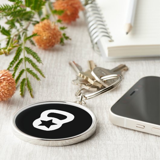 Kettlebell Star Sleutelhanger (Zijkant)