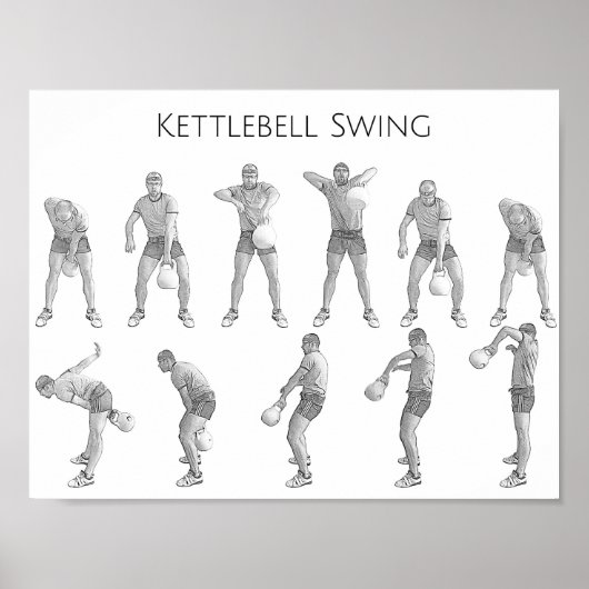 Kettlebell Swing Poster (Voorkant)